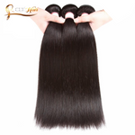 Cheveux Brésilien lisse 3 boules avec closure