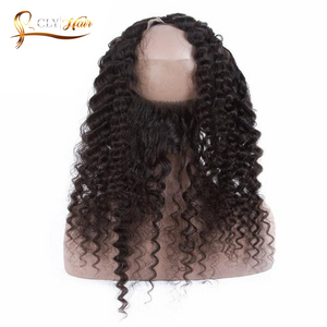 Cheveux Brésiliens bouclés 3 boules avec lace frontal 360