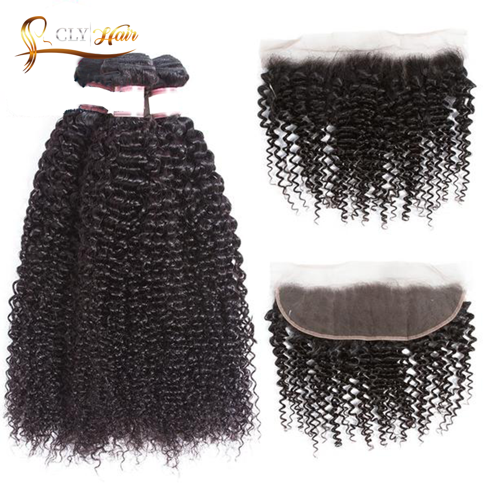 Cheveux Brésiliens bouclés 3 boules avec lace frontal