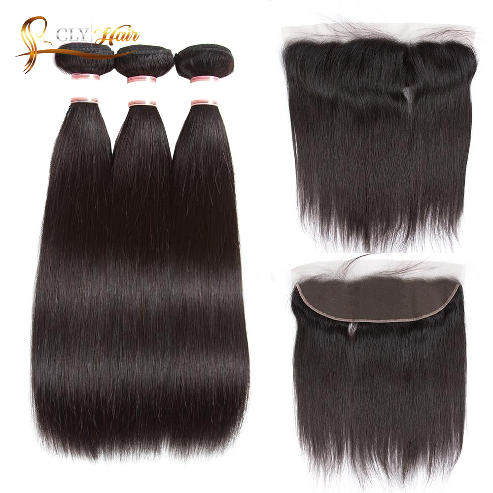 Cheveux Brésiliens lisse 3 boules avec lace frontal