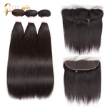 Cheveux Brésiliens lisse 3 boules avec lace frontal