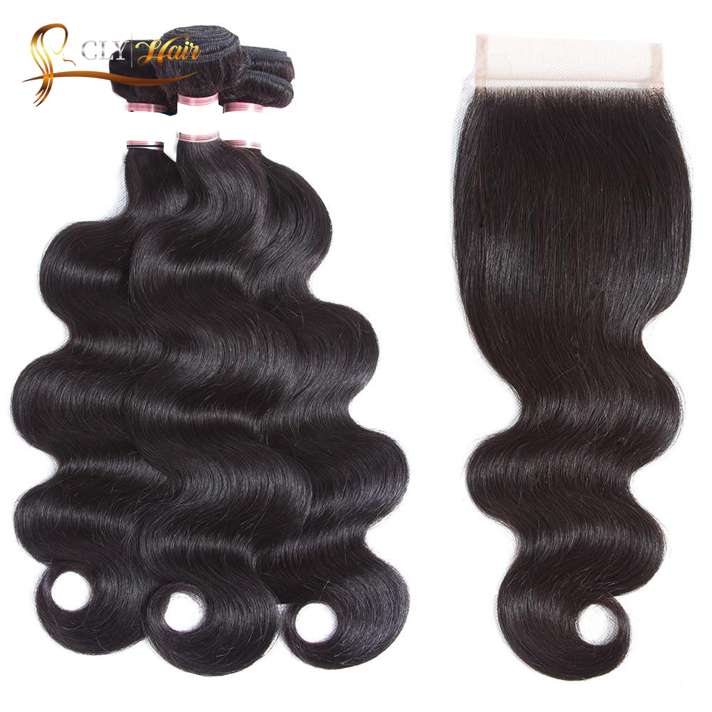 Cheveux Brésiliens ondulés 3 boules avec closure