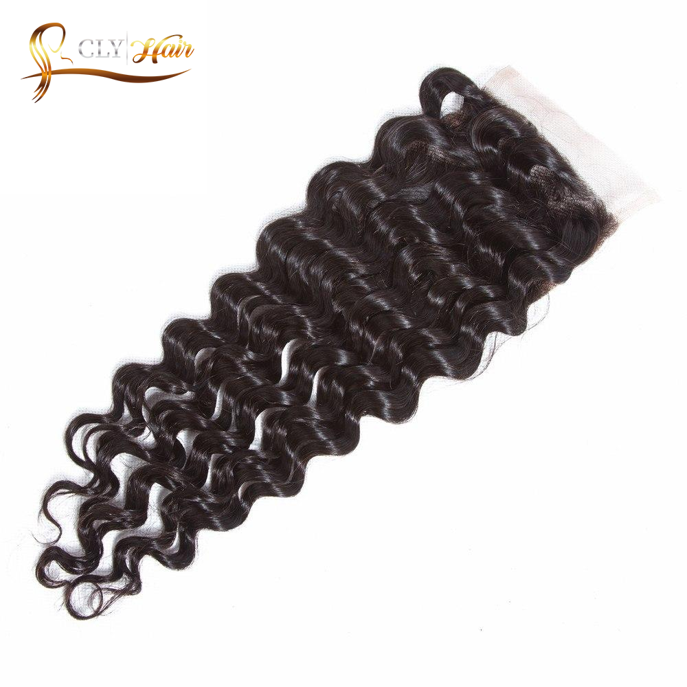 Cheveux Péruviens Deep Wave 4 boules avec Closure
