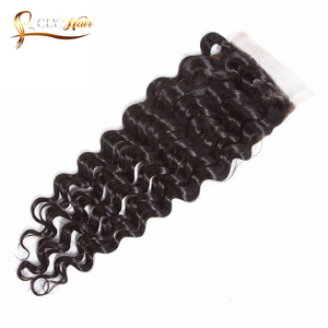 Cheveux Péruviens Deep Wave 4 boules avec Closure