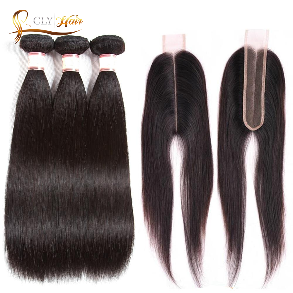 Cheveux Péruviens lisse 3 boules avec Closure Kim K 2x6